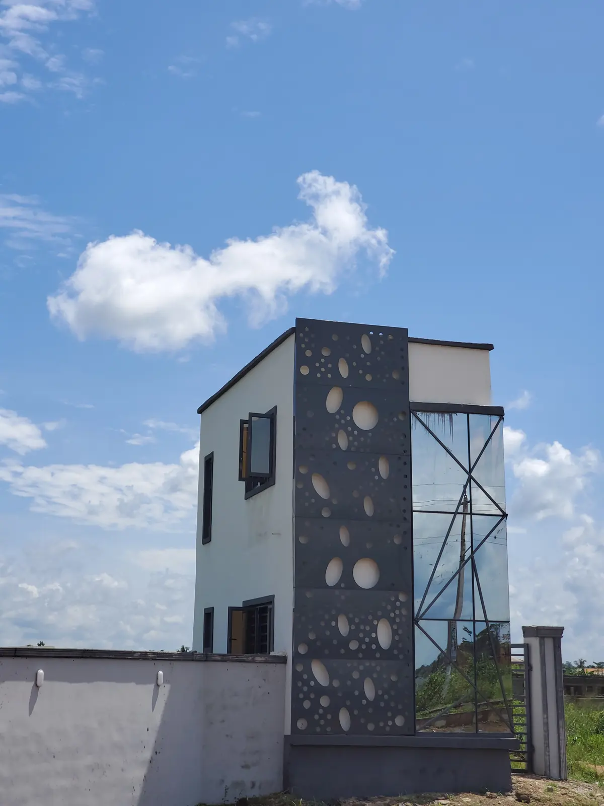 Building frame under construction